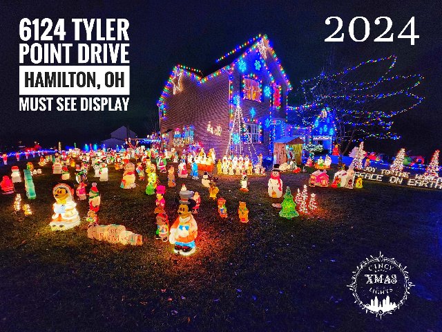 6093 Tyler Point Dr — Christmas lights in Hamilton, OH