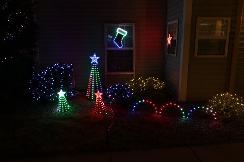 Clemson Tiger Rag Display — Christmas lights in Central, SC