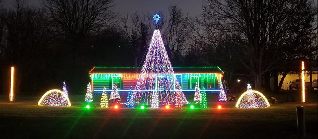 Ervin Road Christmas Lights — Christmas lights in Hillsboro, OH